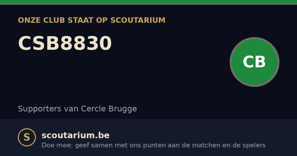 Onze club staat op Scoutarium: CSB8830