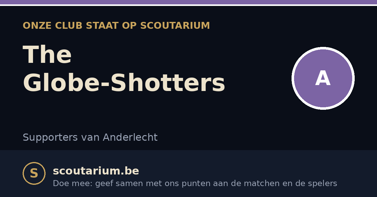 Onze club staat op Scoutarium: The Globe-Shotters