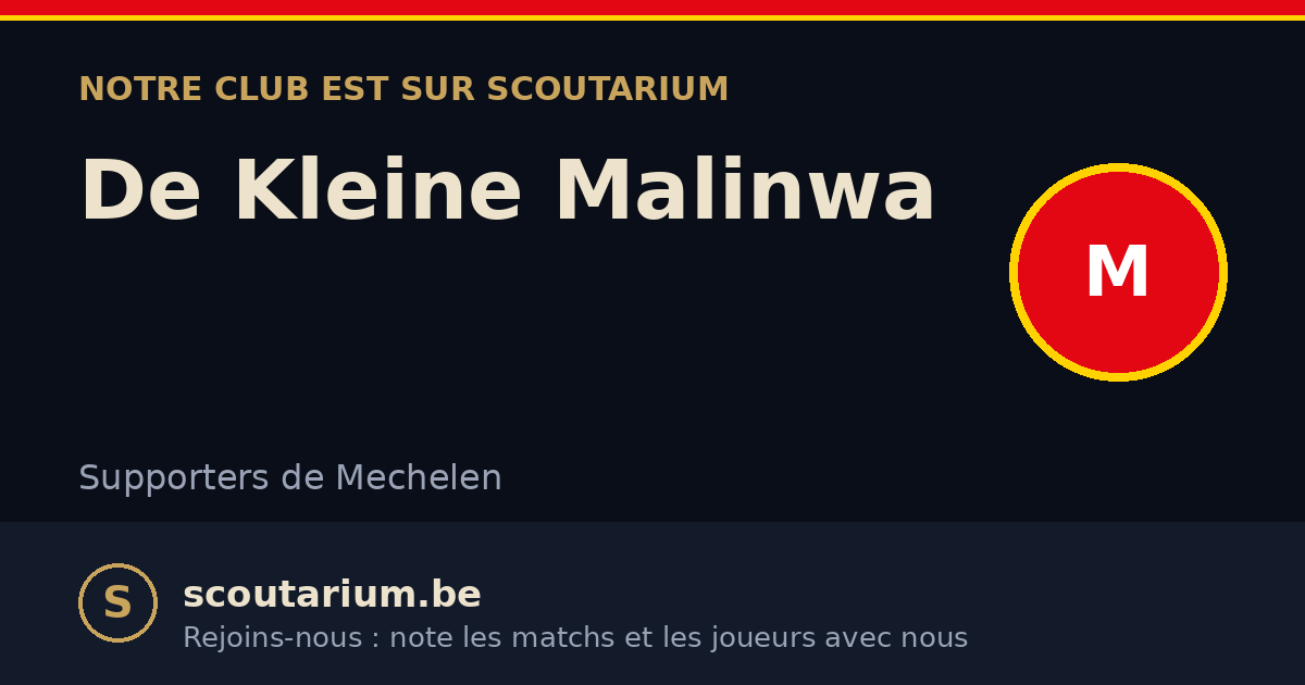 Notre club est sur Scoutarium : De Kleine Malinwa