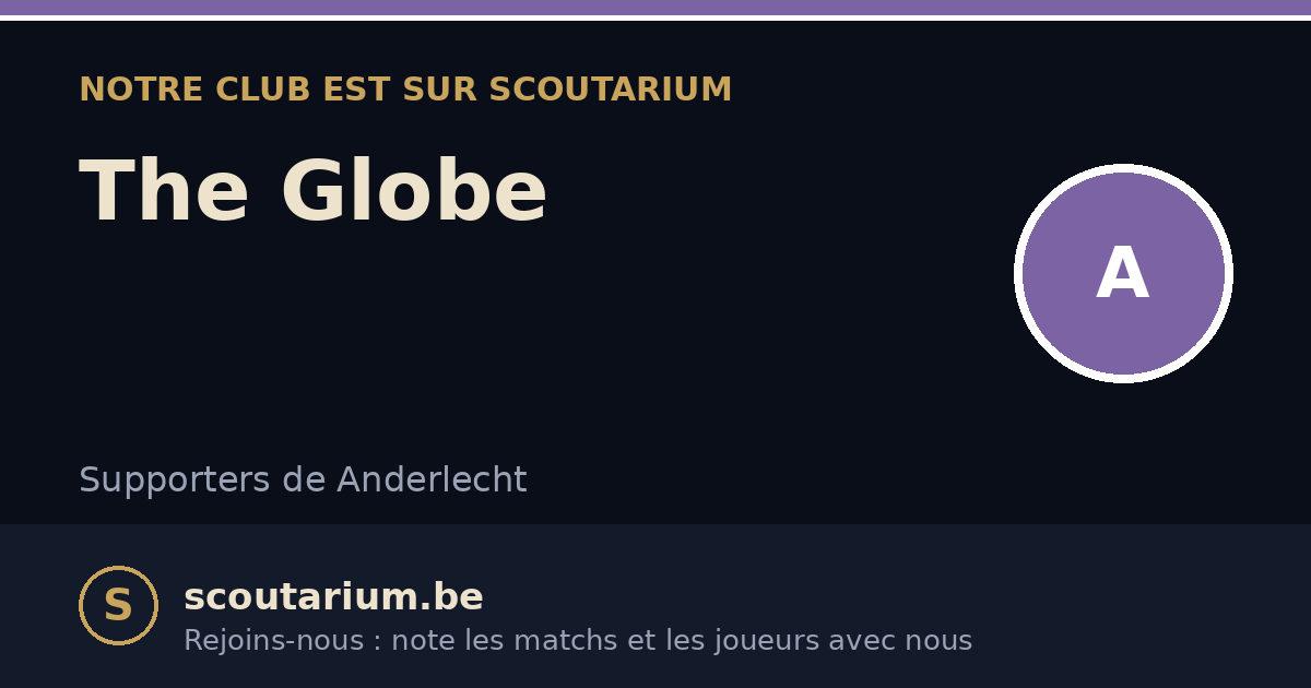 Notre club est sur Scoutarium : The Globe